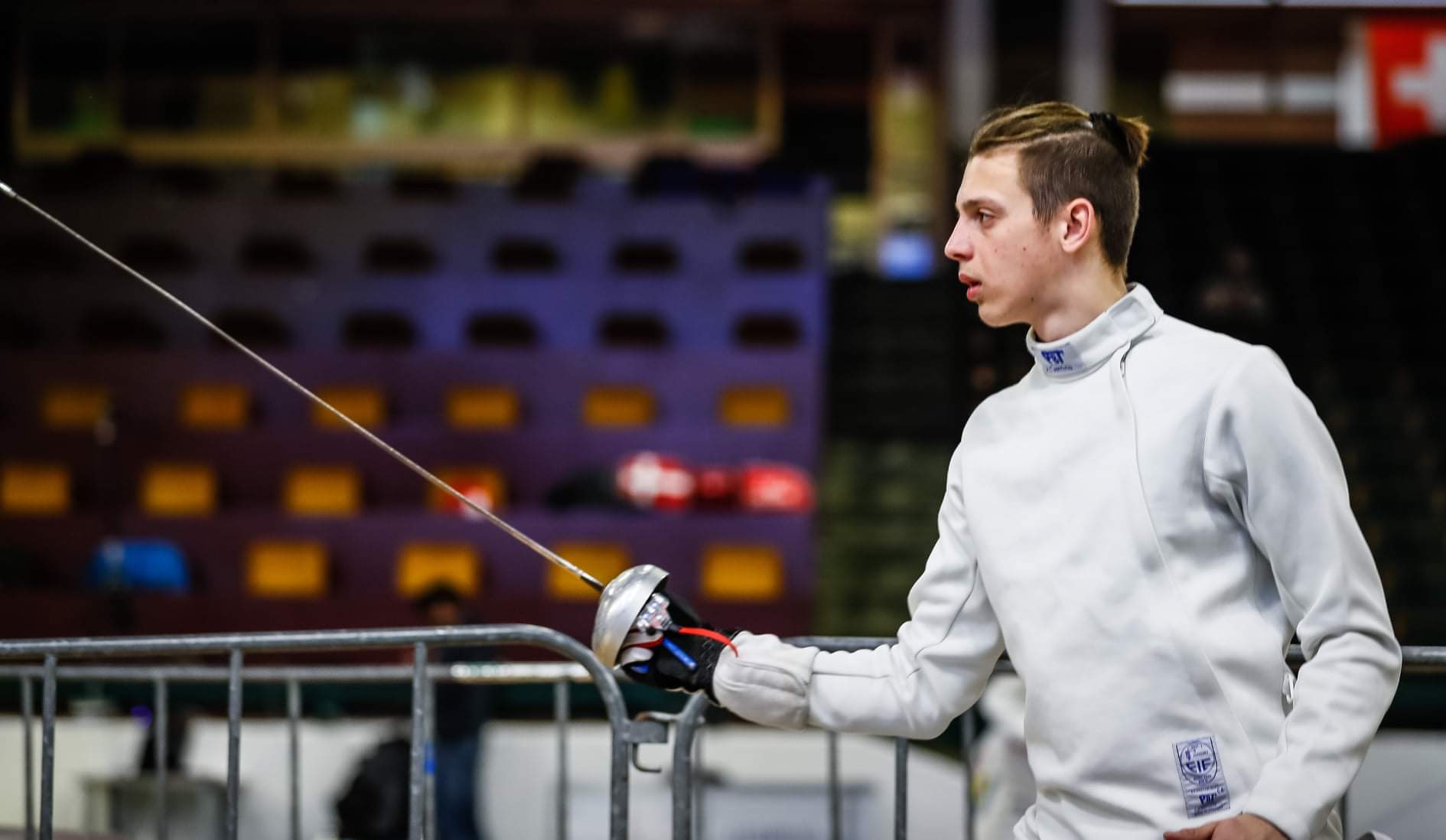 Alexandros in fencing competition