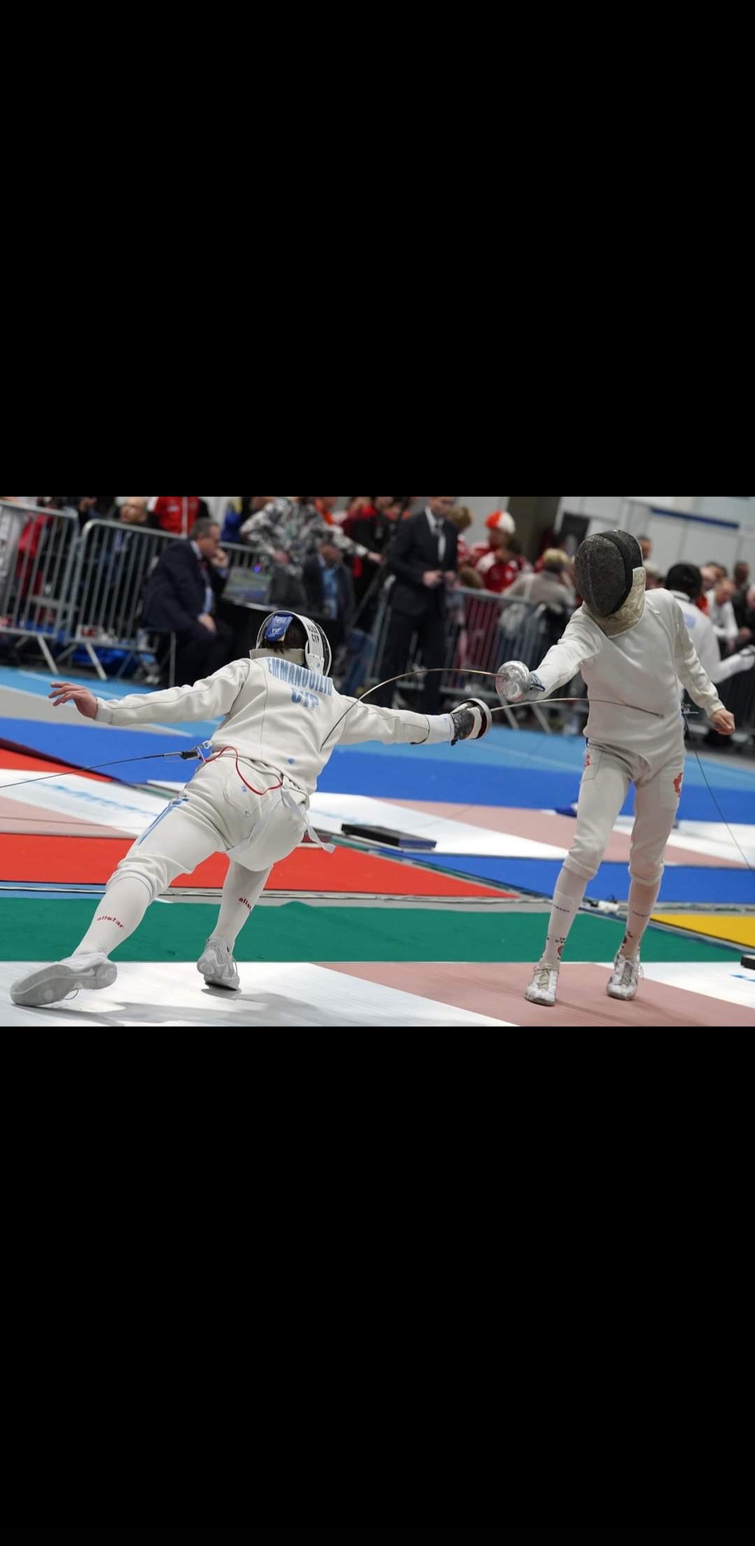 Alexandros at a fencing tournament