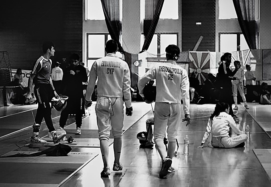 Alexandros fencing in competition